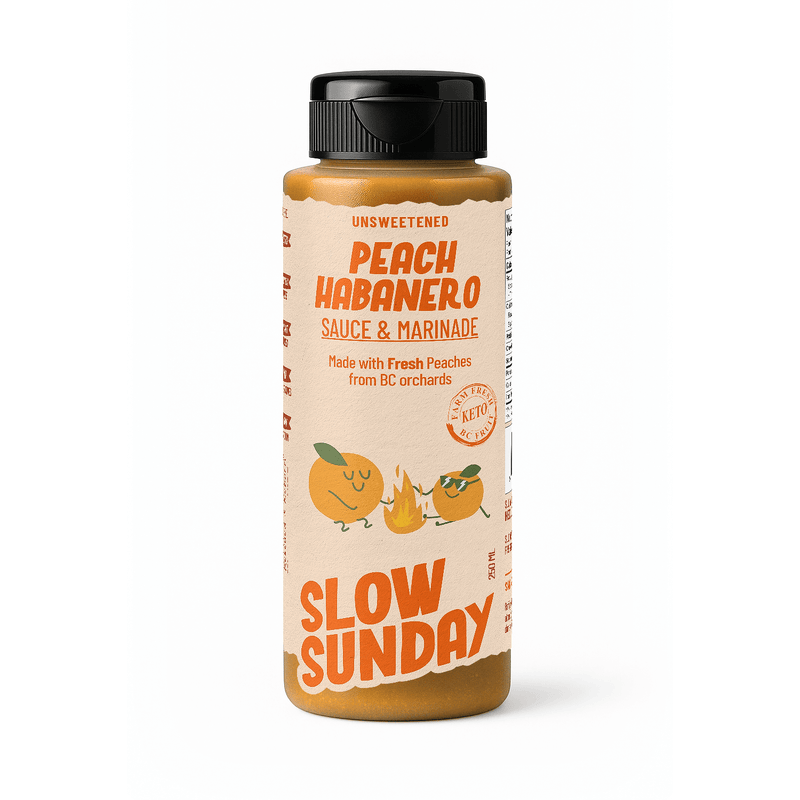 Slow Bottled Sunday - Peach Habanero Sauce & Marinade