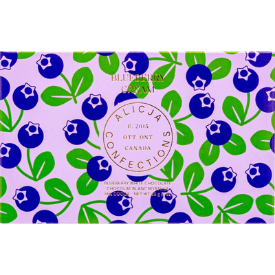 Alicja Confections - Blueberry Cream • Blueberry 28% White Chocolate