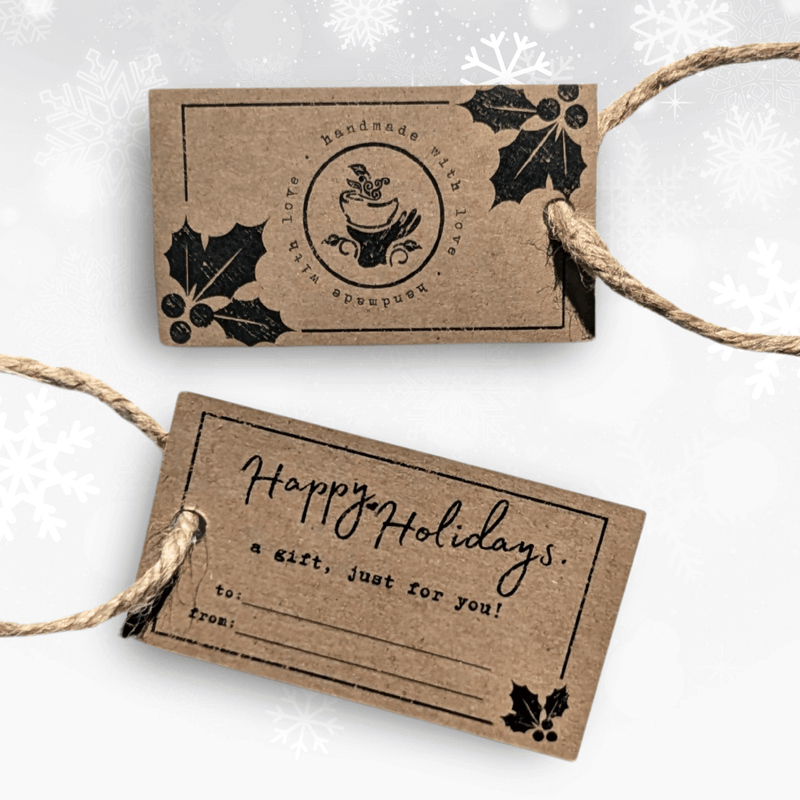 Gift Tags w/ jute - Holiday