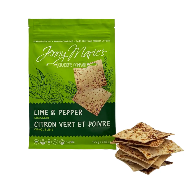 Jenny Marie's Cracker Co. - Lime & Pepper Crackers
