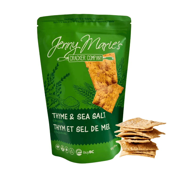 Jenny Marie's Cracker Co. - Thyme & Sea Salt Crackers